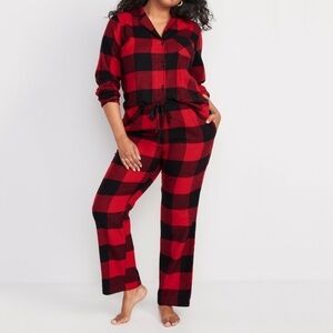 Old Navy Red and Black Buffalo Plaid Pajama Set